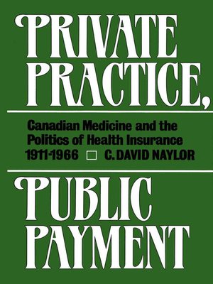 cover image of Private Practice, Public Payment